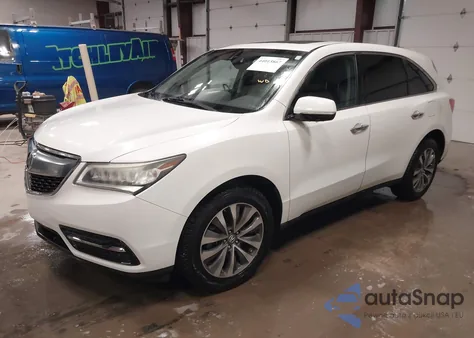 2016 Acura Mdx Technology Acurawatch Plus Packages/Technology Package из США, поврежденный, VIN 5FRYD4H40GB045603